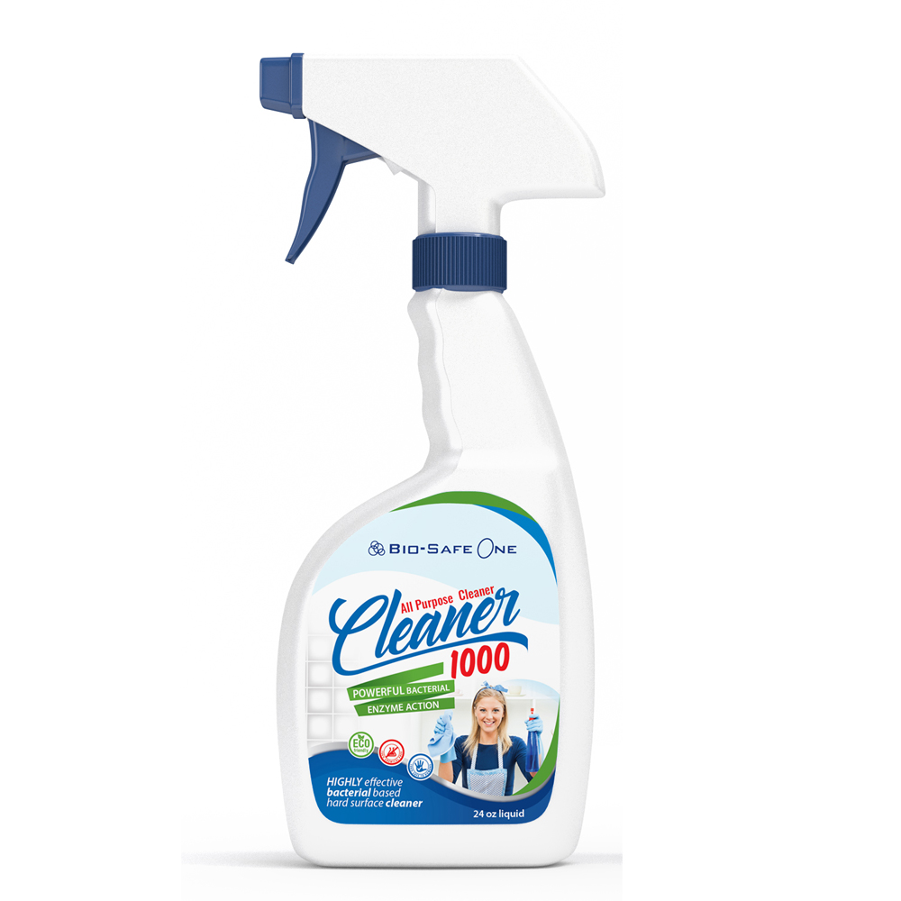 Bio-Safe One_ Inc - All Purpose Hard Surface Cleaner 1000 TM – 24 OZ Organic All Purpose Cleaner
